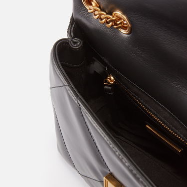 Taška cez rameno Tory Burch Small Convertible Quilted Leather Shoulder Bag Čierna | 154706-001, 2