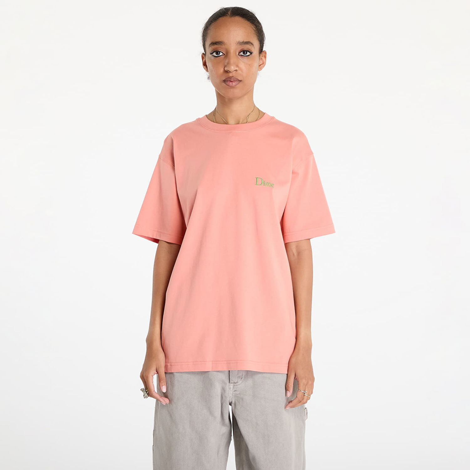 Tričko Dime Classic Small Logo T-Shirt UNISEX Pink Clay XS Oranžová | DIMEFA2414PIN, 1