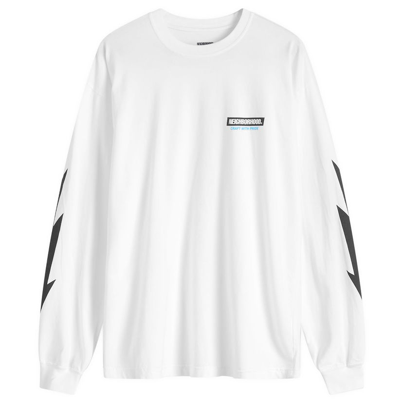 Tričko Neighborhood LS-16 Long Sleeve T-Shirt Biela | 242PCNH-LT16-WHT