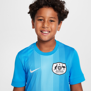 Dres Nike Australia 2025 Stadium Replica Dri-FIT Soccer Jersey Modrá | IB8048-406, 2