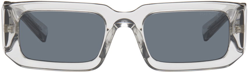 Transparent Rectangular Sunglasses