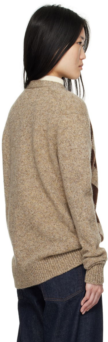 Sveter &Daughter &Daughter Shetland Argyle Cardigan Hnedá | WLR2304, 2