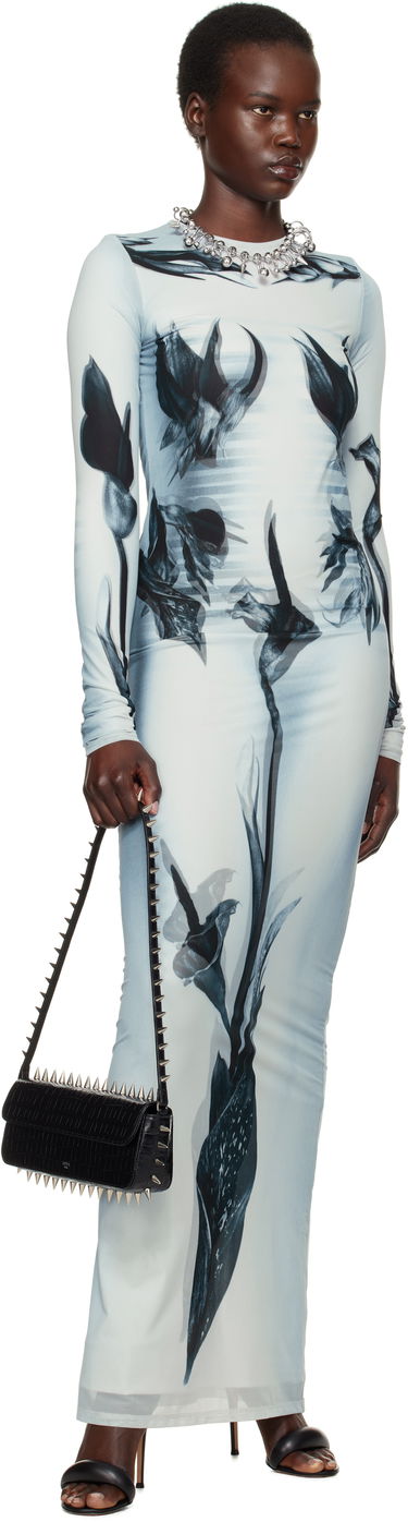 Šaty Jean Paul Gaultier Jean Paul Gaultier 'The Flower Body Morphing Marinière' Maxi Dress Modrá | 25/33-F-RO371-T581-010200, 3