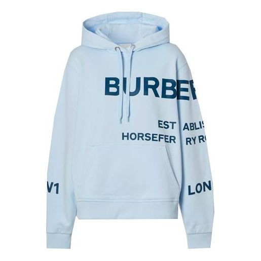 Mikina Burberry Burberry Horseferry Print Hoodie Modrá | 80407681