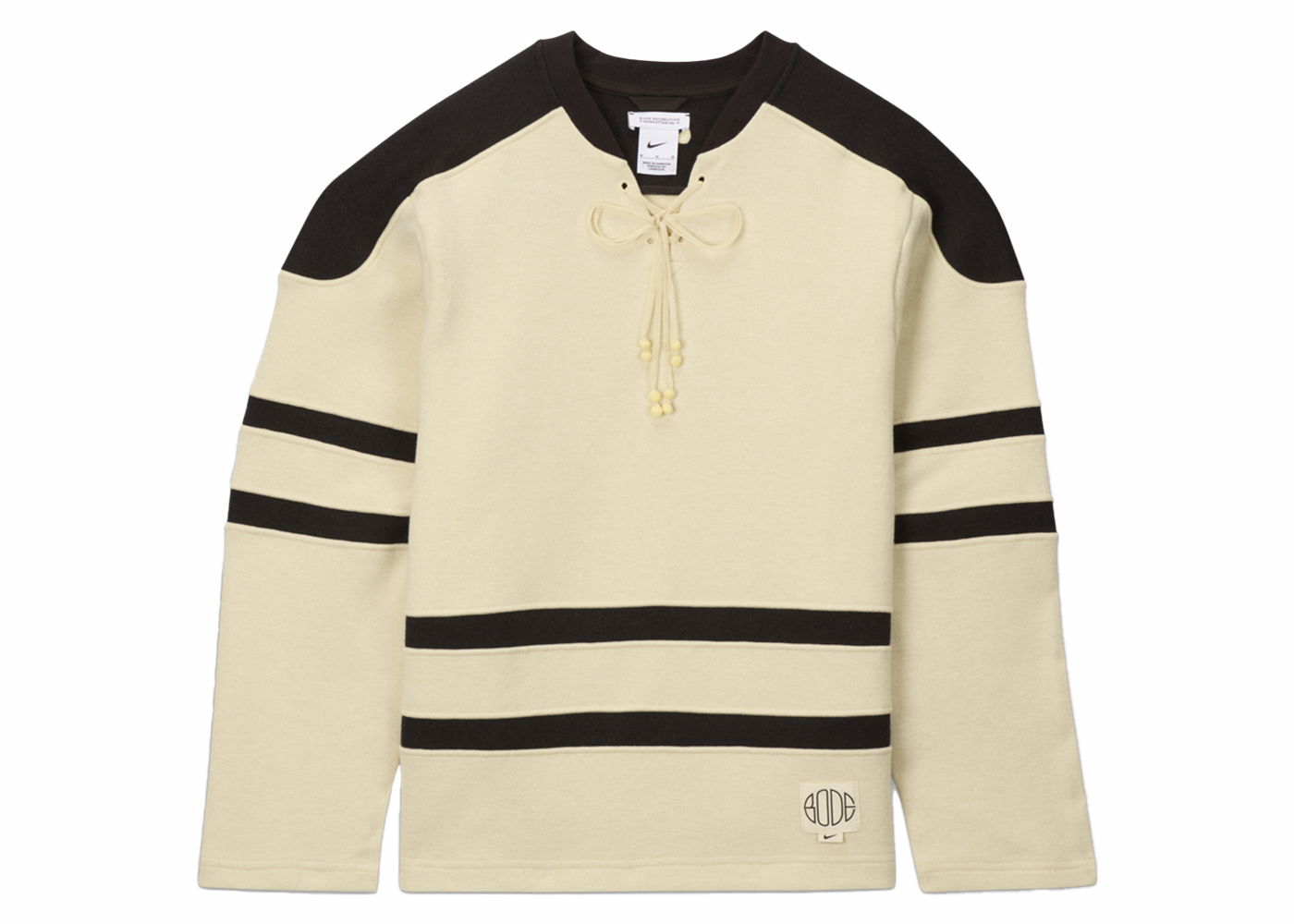 Sveter Nike BODE x Lacing Knit Cream/Brown Béžová | FJ0217-125, 1