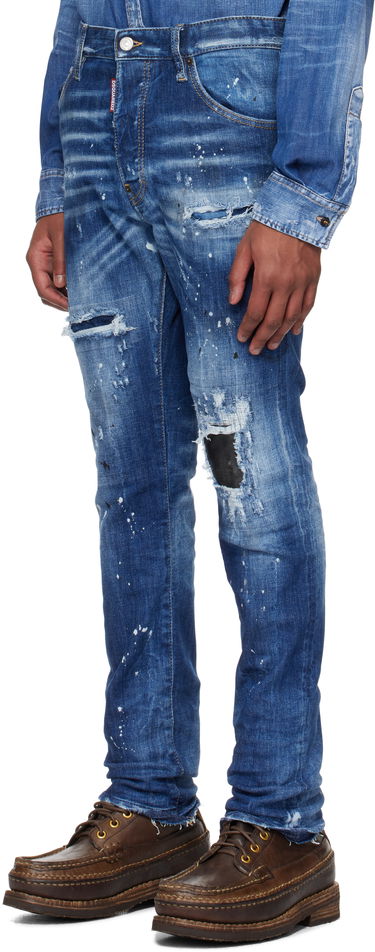 Džínsy DSQUARED2 Dsquared2 Cool Guy Ripped Wash Jeans Modrá | S74LB1635_S30872, 3