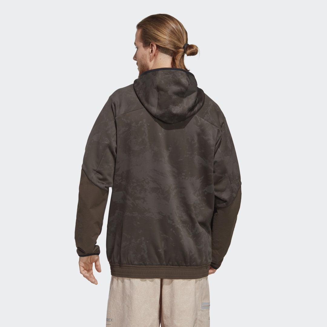 Bunda adidas Performance Terrex x and wander Fleece Jacket Hnedá | HR7140, 1