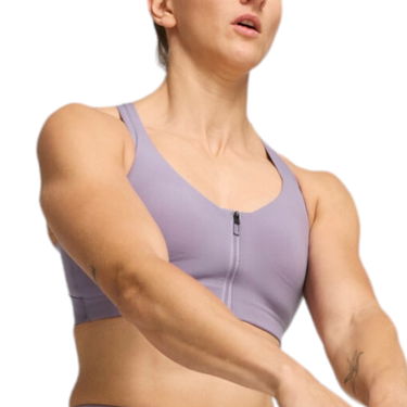 Podprsenka Puma Puma PWR SHAPELUXE Zip Front Sports Bra Fialová | 525881-30, 2
