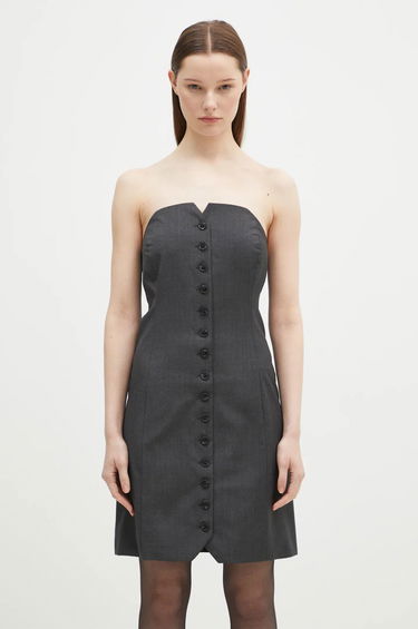 Šaty Samsoe Samsoe Samsoe Samsoe Saellen Mini Dress Šedá | F24400132, 0