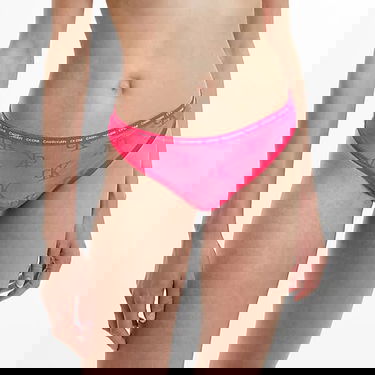 Nohavičky CALVIN KLEIN Logo Lace Bikini Ružová | QF6792E XI9, 0