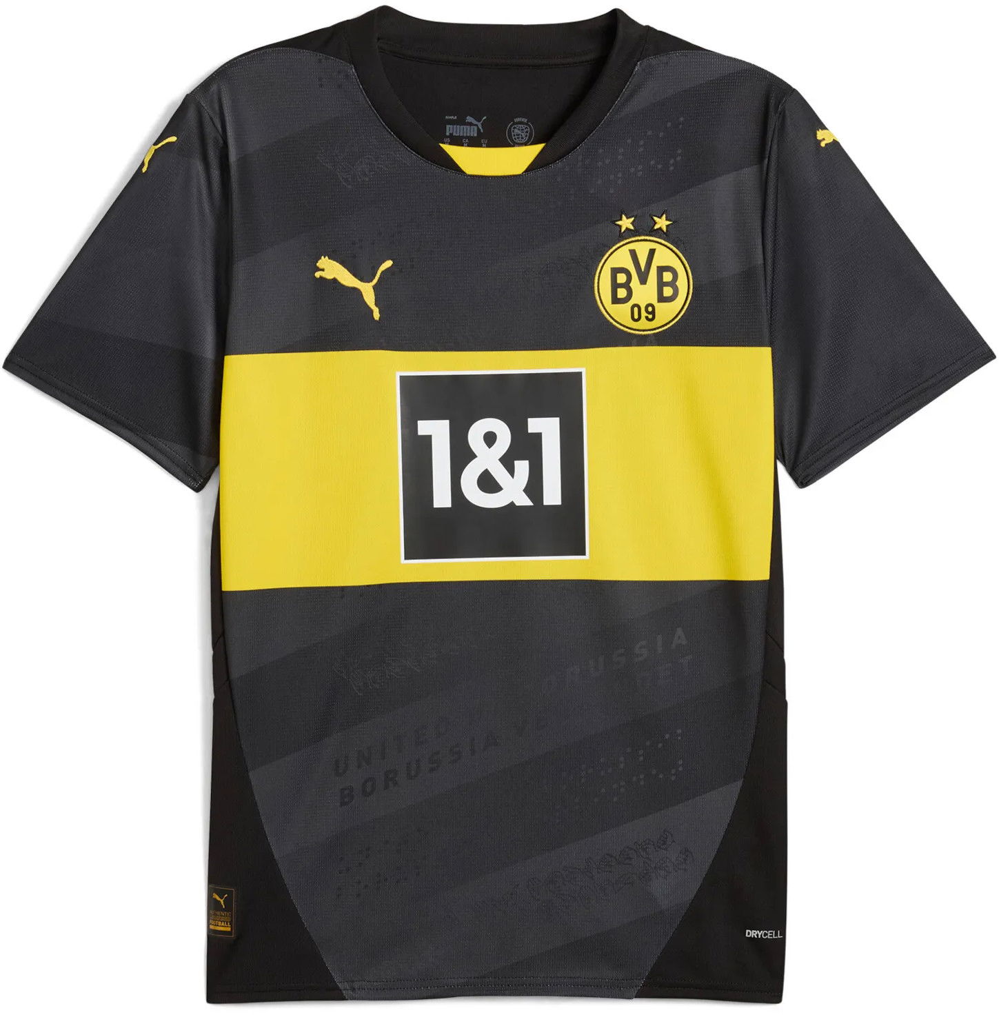 Dres Puma BVB  Away Jersey Replica 2024/25 Čierna | 774956-02, 0
