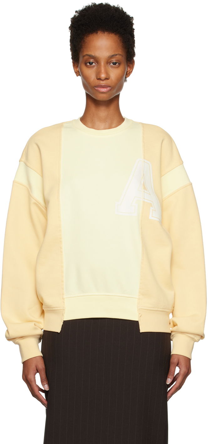 Sveter Ambush Varsity Patchwork Sweatshirt Žltá | BWBA016F22FLE0011702, 0