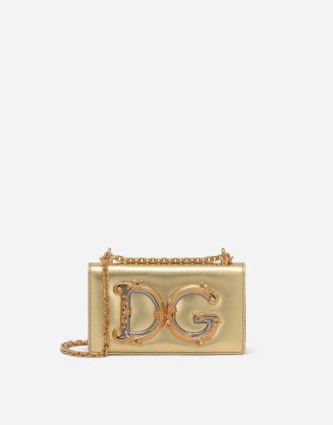 Kabelka Dolce & Gabbana Dolce & Gabbana DG Girls Nappa Leather Phone Bag Metalická | BI1416AW12189869, 0