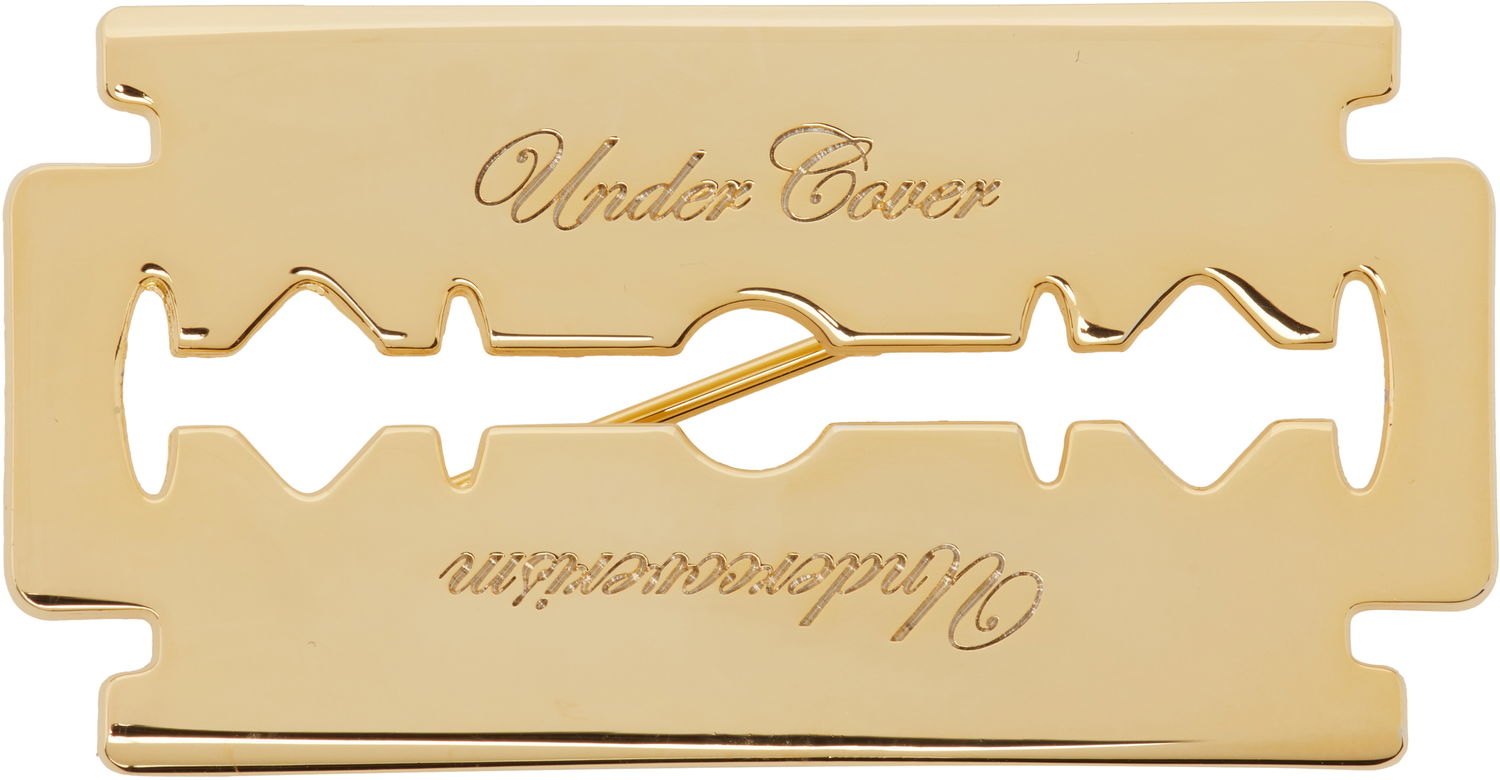 Spona UNDERCOVER UNDERCOVER Engraved Razor Blade Brooch Metalická | UP2E4X02, 0