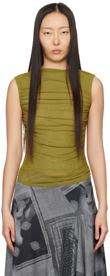 Tielko Miaou Miaou Cam Ruched Tank Top Zelené | 7093PM2CED, 0