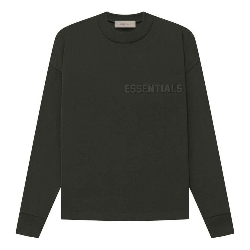 Sveter Fear of God Essentials Long Sleeve T-Shirt Zelené | FOG-SS23-076