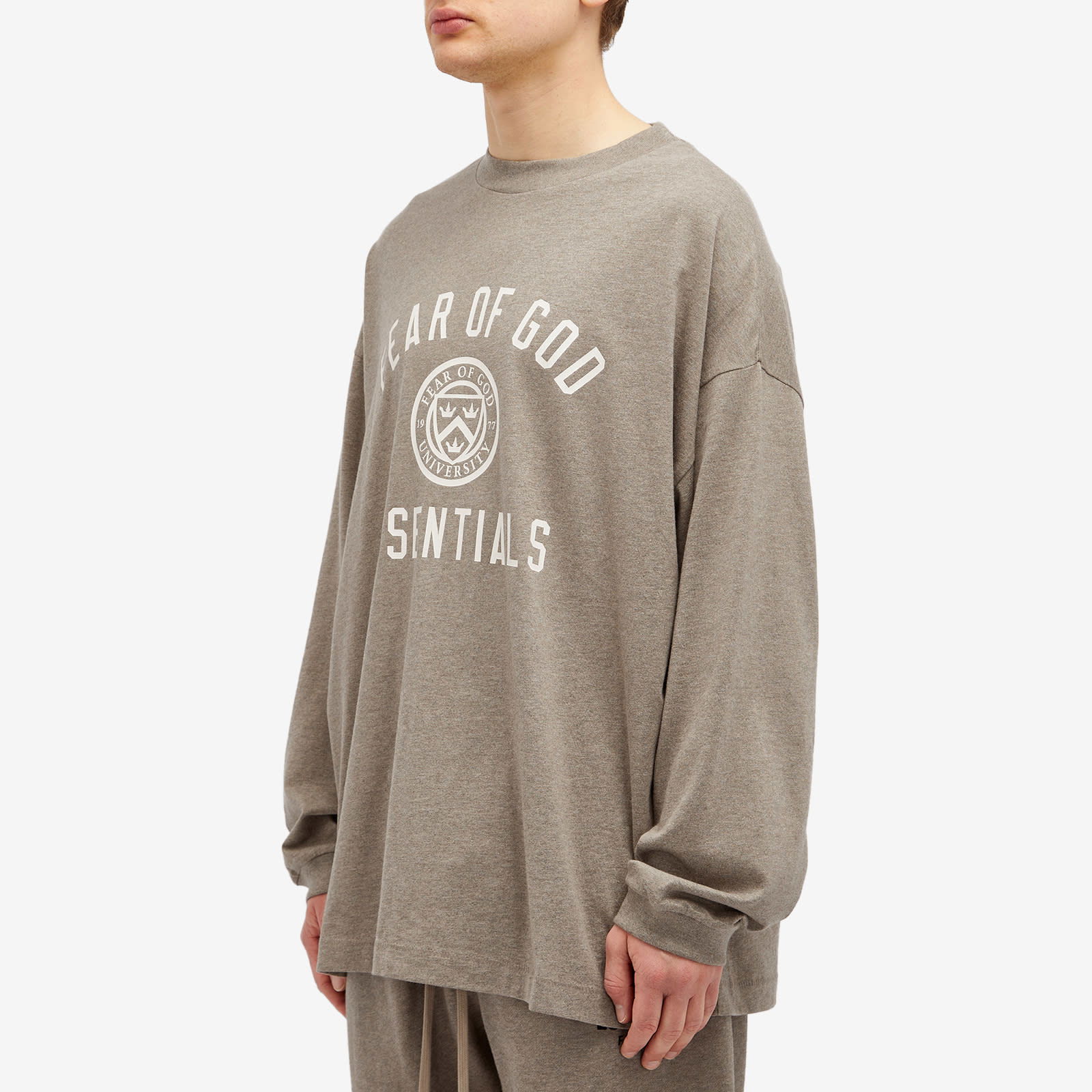 Essentials Crest Logo Long Sleeve T-Shirt