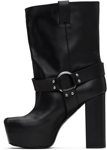 Oblečenie R13 R13 Sid Heeled Harness Boots Čierna | R13S115-S001A, 2