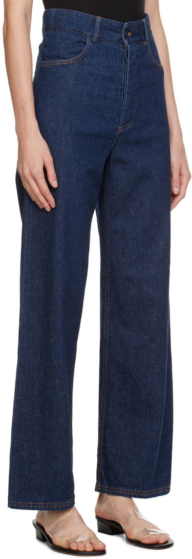 Džínsy Baserange High-Waisted Wide Leg Jeans Navy | TRNA-CO-SP24, 1
