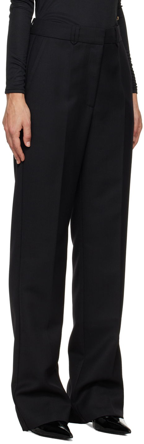 Drew Black High-Waisted Trousers