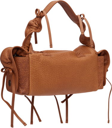 Kabelka Acne Studios Acne Studios Multipocket Grained Leather Bag Hnedá | A10425-, 4
