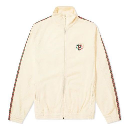 Mikina Gucci Gucci Chest Logo Zip Jacket Béžová | 599359-XJB1N-9192