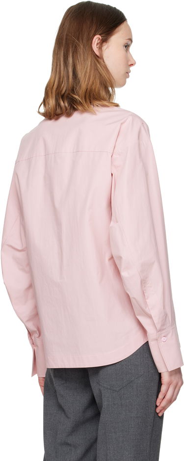 Košeľa The Attico Eliza Long-Sleeve Button-Up Shirt Ružová | 251WCH00014 CCC052AA, 2