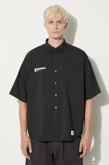 Košeľa Neighborhood Over Shirt With Classic Collar Čierna | 241SPNH.SHM04, 0