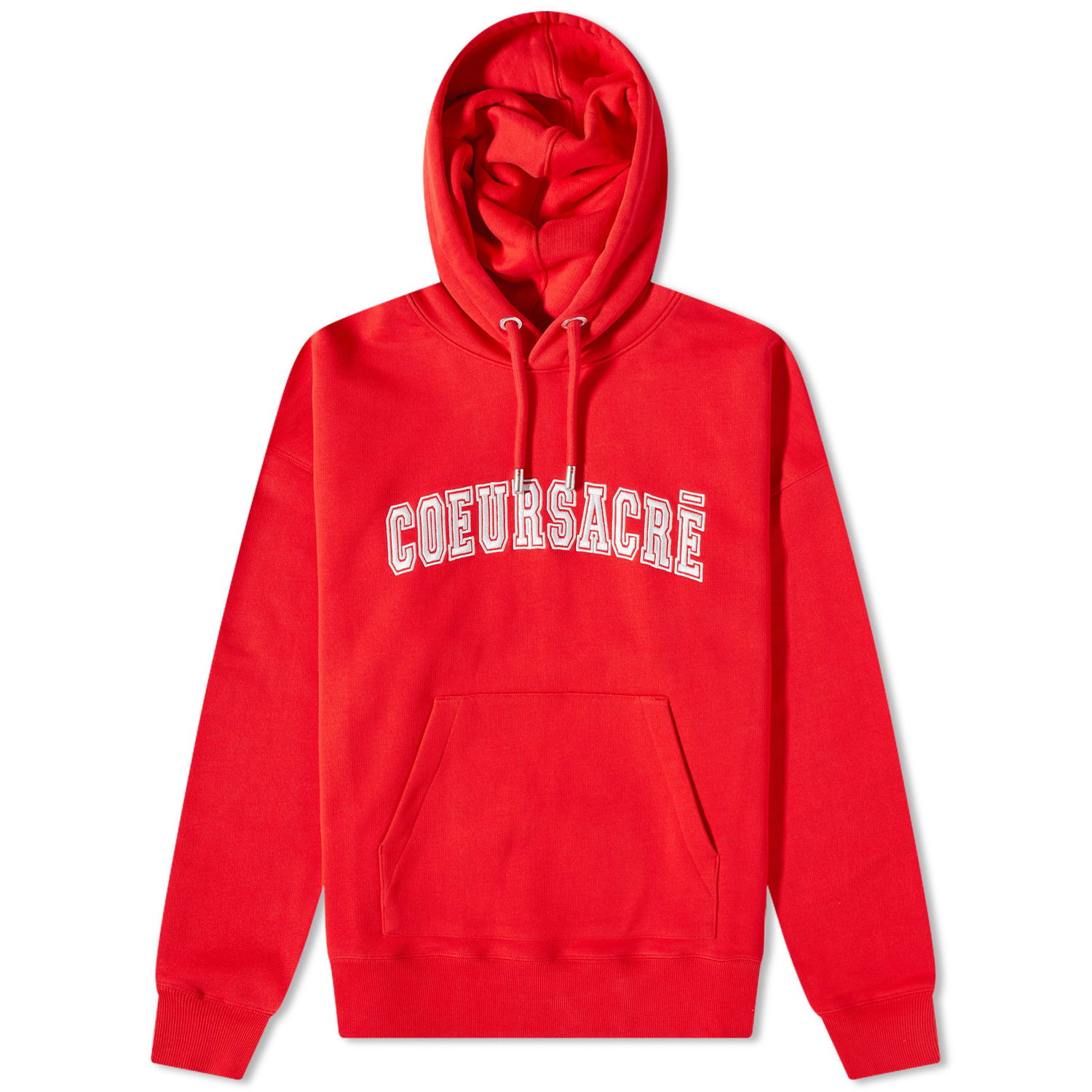 Mikina AMI Coeur Sacre Popover Hoody Červená | USW209-747-681, 0