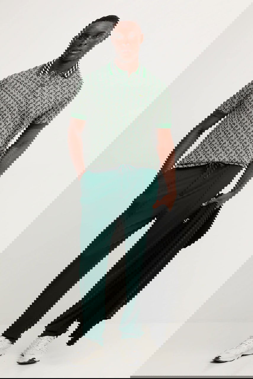 Polo tričko Lacoste Patterned Polo Zelené | DH1417, 1