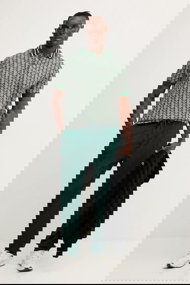 Polo tričko Lacoste Patterned Polo Zelené | DH1417, 1