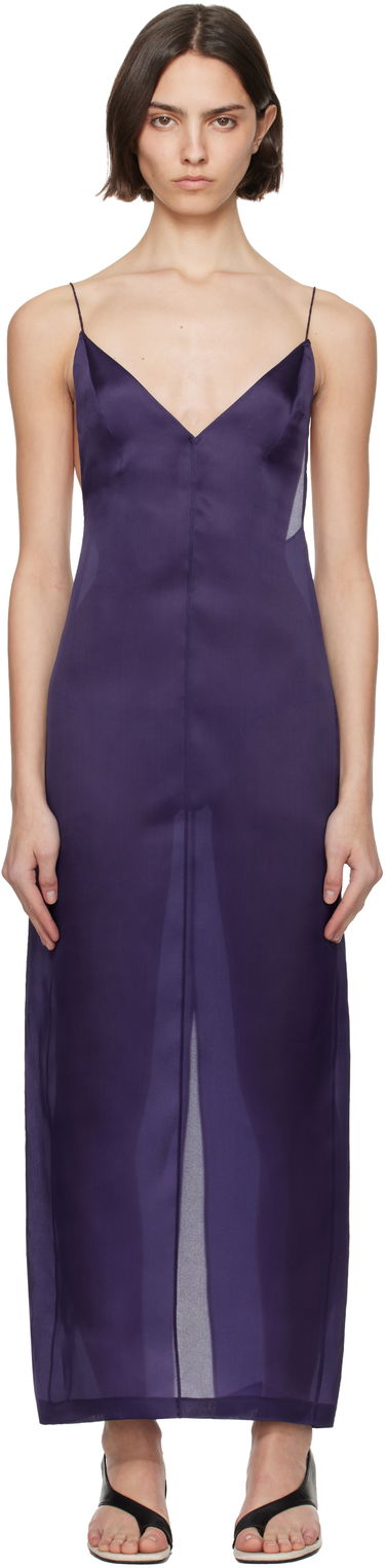 Šaty Khaite KHAITE Tulula Maxi Dress Fialová | 55043002, 0