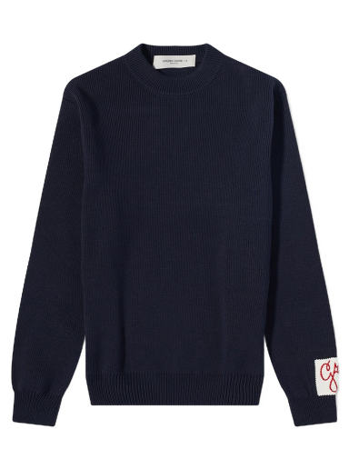 Sveter Golden Goose Crew Neck Knit Navy | GMP00841-P000662-50486