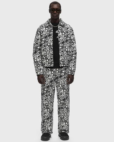 Bunda Arte Antwerp Floral Print Jacket Biela | AW24-043J-BLACK-WHITE, 2
