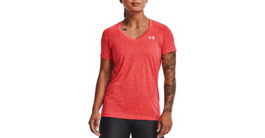 Tričko Under Armour Under Armour Tech Twist V-Neck T-Shirt Červená | 1258568-824, 1