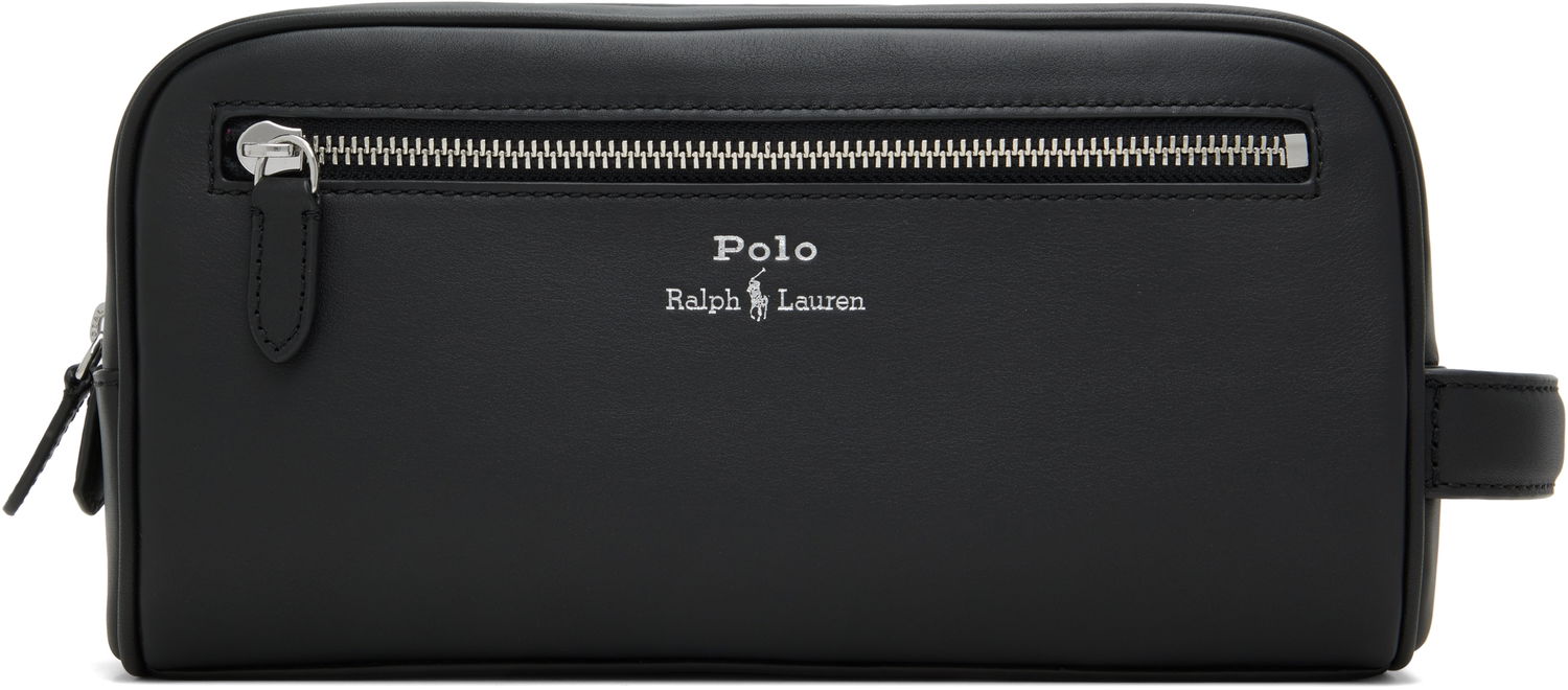 Cestovná taška Polo by Ralph Lauren Ralph Lauren Leather Travel Pouch Čierna | 405963262001, 0