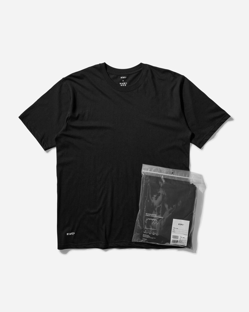 Tričko WTAPS 3-Pack Skivvies T-Shirt Čierna | 242MYDT-UWM01 001