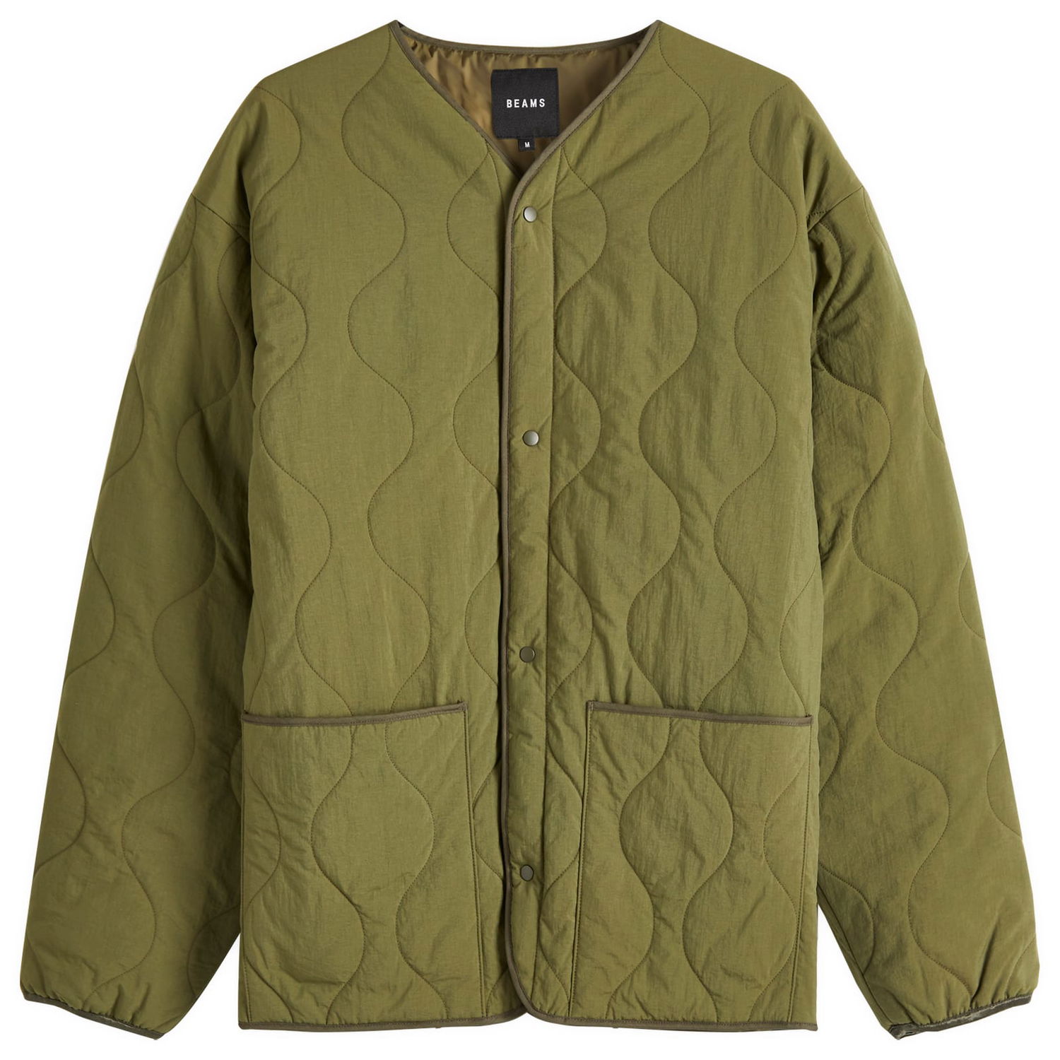 Prešívaná bunda BEAMS Men's Mil Liner Jacket Zelené | 1118-1863-120-67, 1