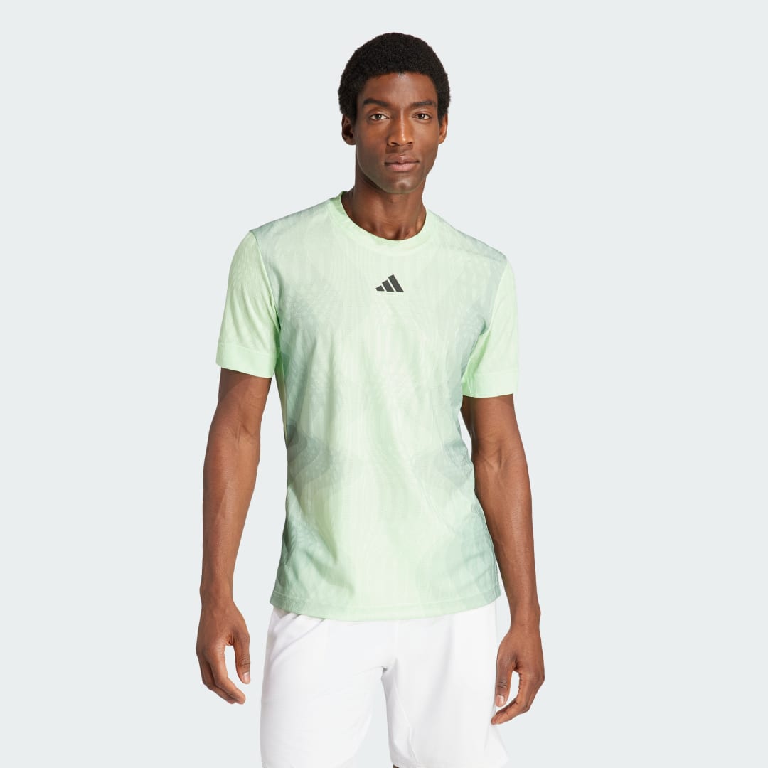 Tričko adidas Performance Tennis Airchill Pro FreeLift T-shirt Zelené | IL7384, 0