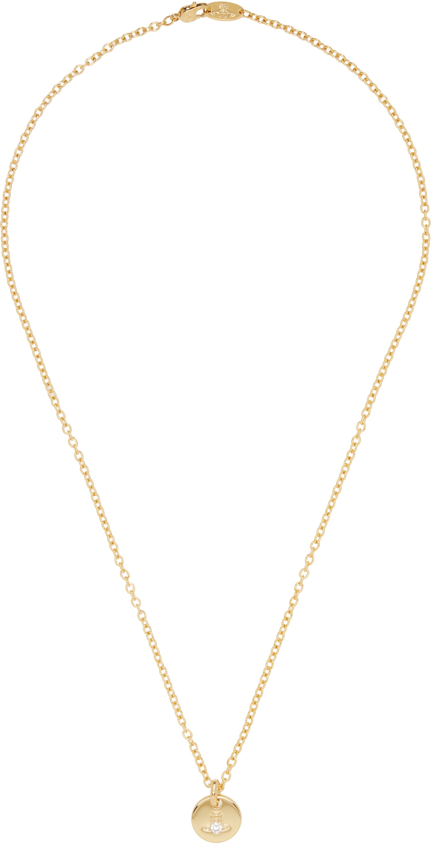 Náhrdelník Vivienne Westwood Lewis Orb Crystal Pendant Chain Necklace Žltá | 630203GW-02R102-, 0