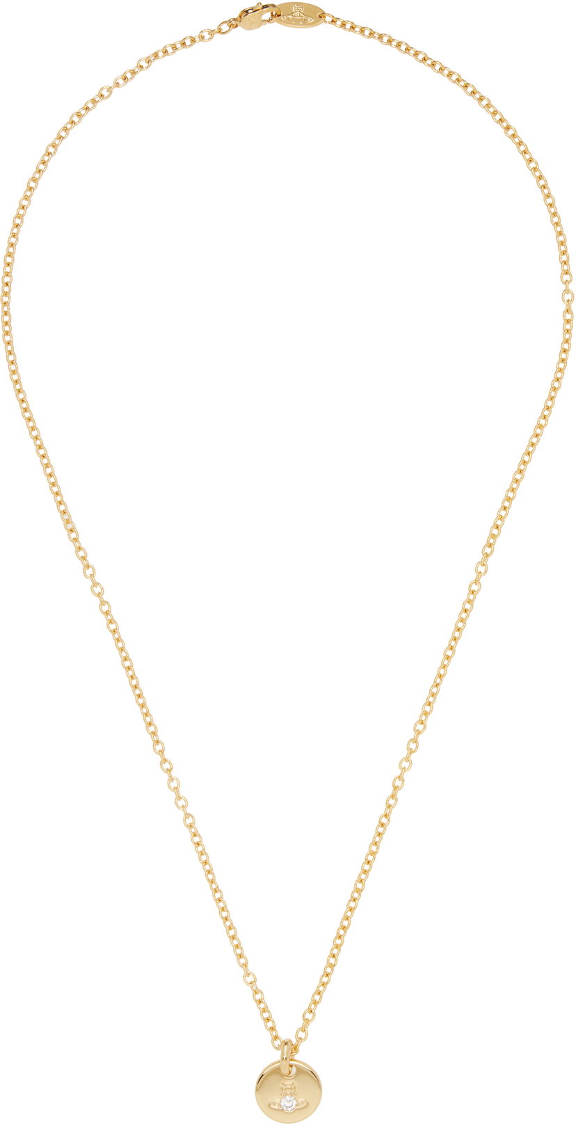 Náhrdelník Vivienne Westwood Lewis Orb Crystal Pendant Chain Necklace Žltá | 630203GW-02R102-