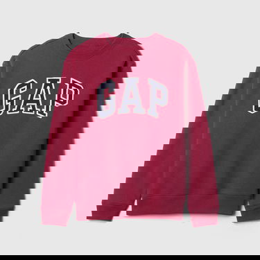 Mikina GAP Logo Crew Beet Red Vínová | 554936-37, 4