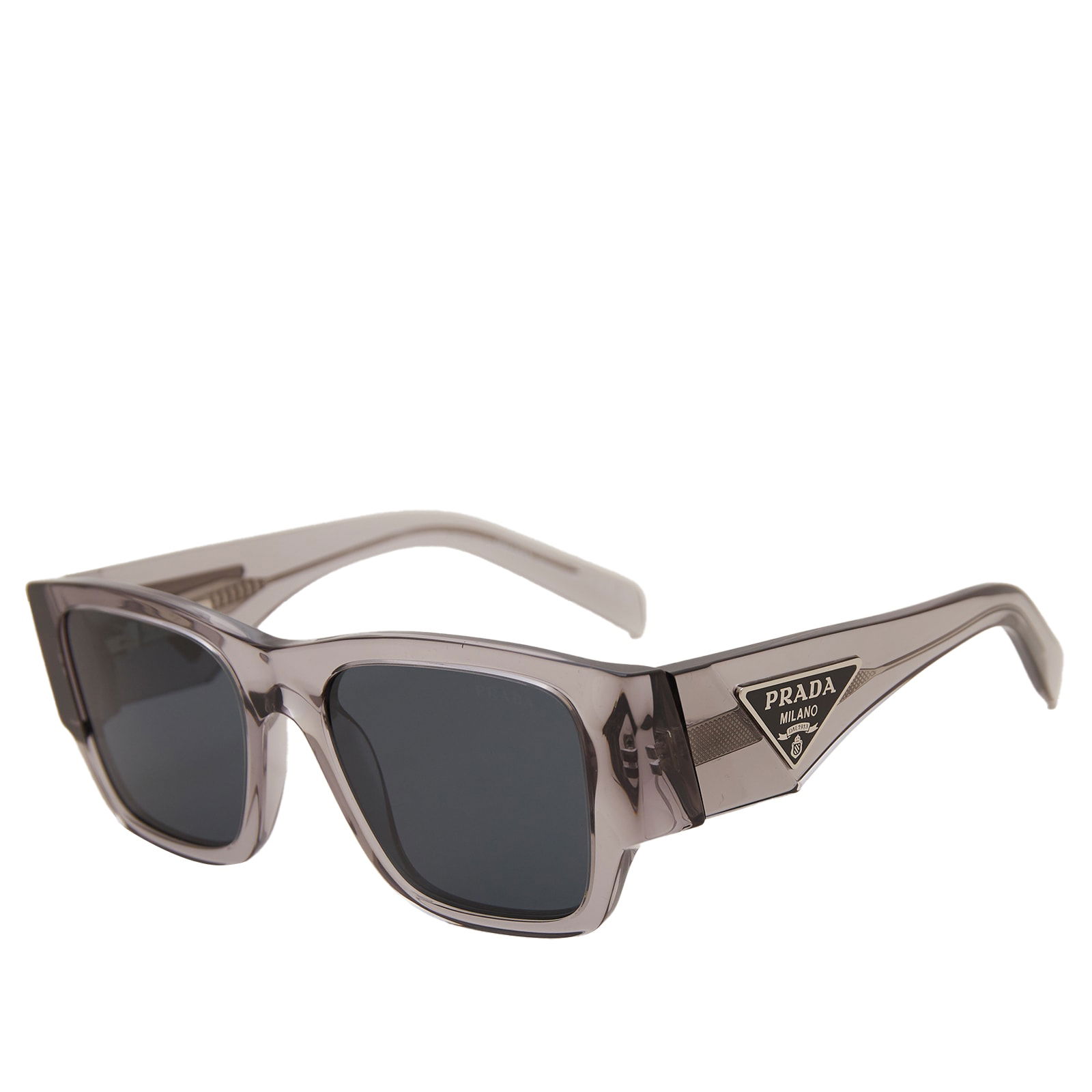 Transparent Dark Grey Sunglasses