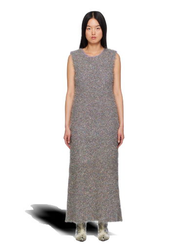 Šaty Jil Sander Sparkling Maxi Dress Šedá | J03CT0254_J14673