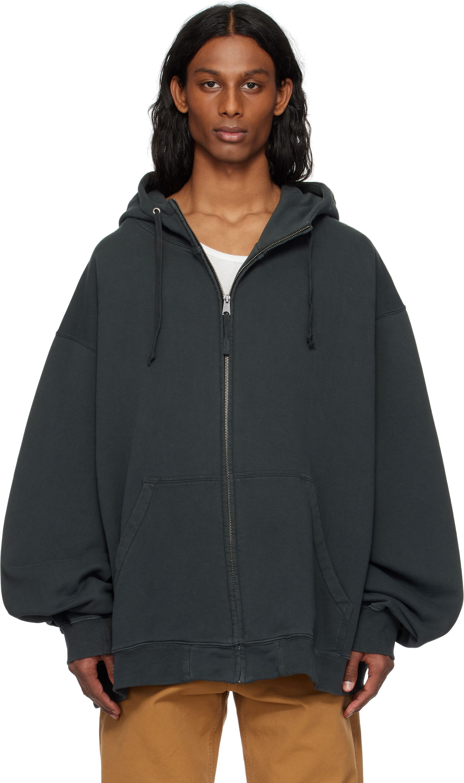Mikina Maison Margiela Maison Margiela Numeric Zip-Up Hoodie Zelené | S50HG0049 M25017, 0