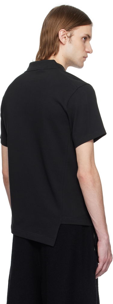 Polo tričko Comme des Garçons Comme des Garçons Shirt Bias Cotton Piqué Polo Čierna | FO-T017-051, 2