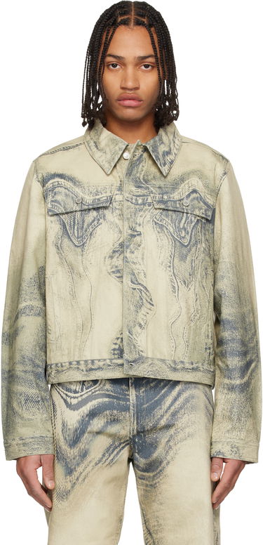 Bunda Camper Distorted Print Denim Jacket Rôznofarebný | AU00005-011, 0