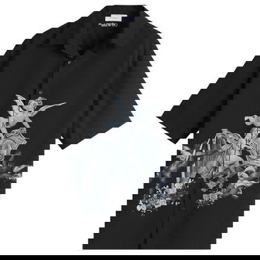 Košeľa Off-White Off-White Putti Poplin Bowling Shirt Čierna | OMGG013S25FAB0031001, 0