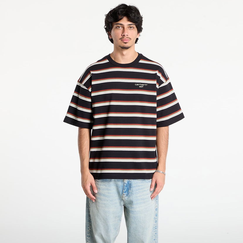 Tričko Carhartt WIP Carhartt WIP S/S Holm Stripe T-Shirt Čierna | I035302.37DXX
