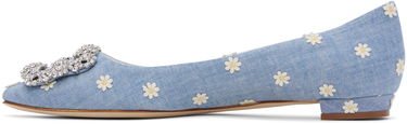 Oblečenie Manolo Blahnik Manolo Blahnik Hangisiflat Daisy Ballerina Flats Modrá | 124-2560-0001, 2
